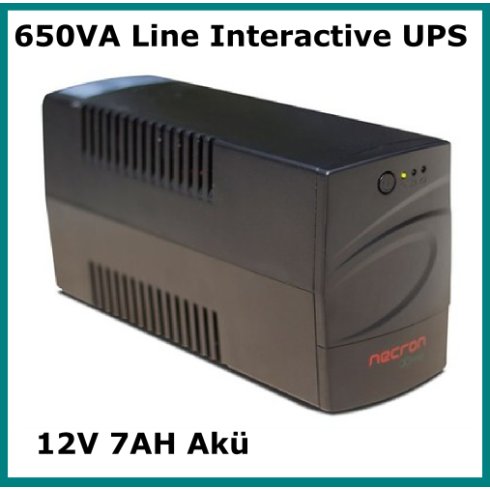 650VA Line Interactive UPS Necron FR Serisi