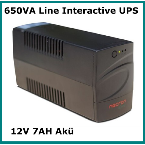 650VA Line Interactive UPS Necron FR Serisi