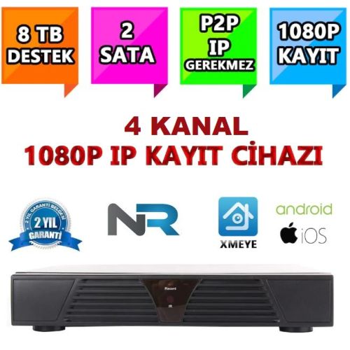 4 KANAL NVR IP KAMERA KAYIT CİHAZI 