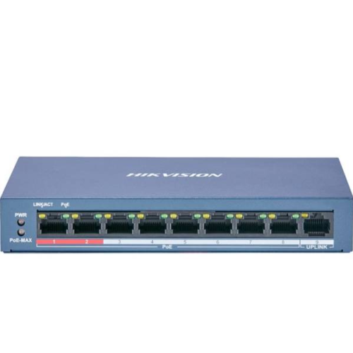 Hikvision DS-3E0109P-E/M(B) 8 Port PoE Switch