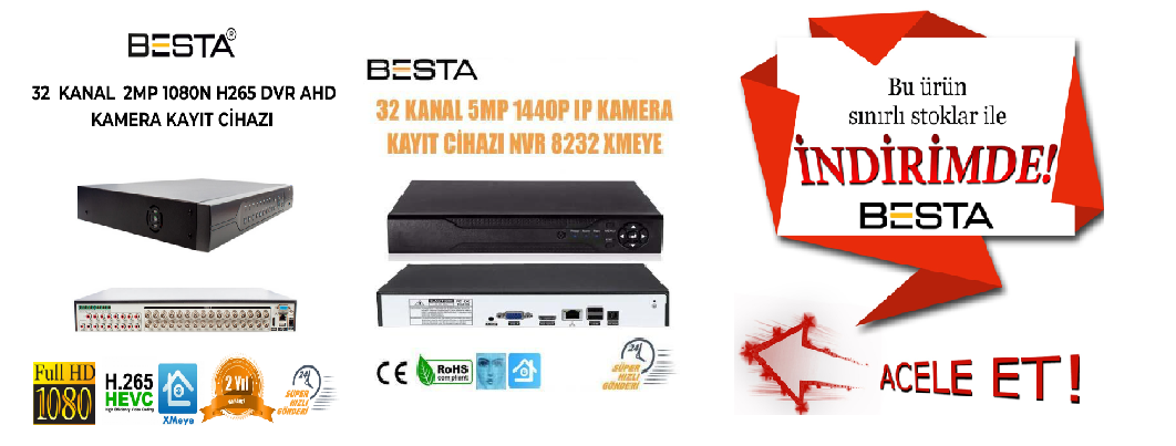 32 kanal xmeye dvr cihazı