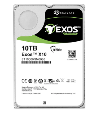 Seagate 3.5" 10 TB Enterprise Capacity Helium ST10000NM0086 SATA 3.0 7200 RPM Hard Disk