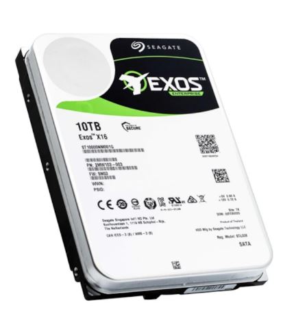 Seagate 3.5" 10 TB Exos ST10000NM001G SATA 3.0 7200 RPM Harddisk