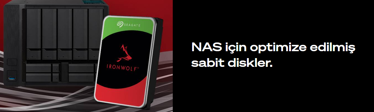 Seagate 3.5" 12 TB Ironwolf Nas ST12000VN0008 SATA 3.0 7200 RPM Hard Disk görünüm