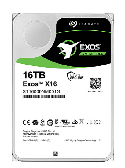 Seagate 3.5" 16 TB EXOS ST16000NM001G SATA 3.0 7200 RPM Harddisk