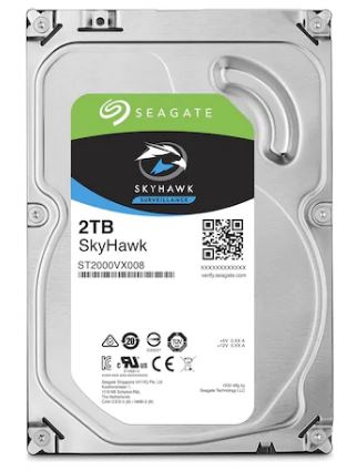 Seagate SkyHawk ST2000VX008 3.5" 2 TB 5900 RPM 64 MB SATA 3 HDD Güvenlik Diski