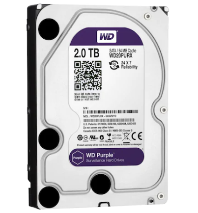 WD Purple WD20PURX 3.5" 2 TB SATA 3 HDD Güvenlik Diski
