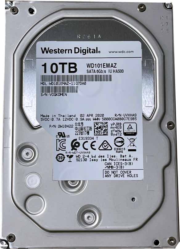Western Digital 3.5" 10 TB WD101EMAZ SATA 3.0 Harddisk