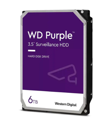 Western Digital 6 TB 3.5" Purple WD63PURZ SAT 3.0 5400 RPM Harddisk