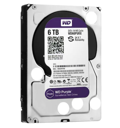 Western Digital Purple WD60PURX 3.5" 6 TB SATA 3 HDD