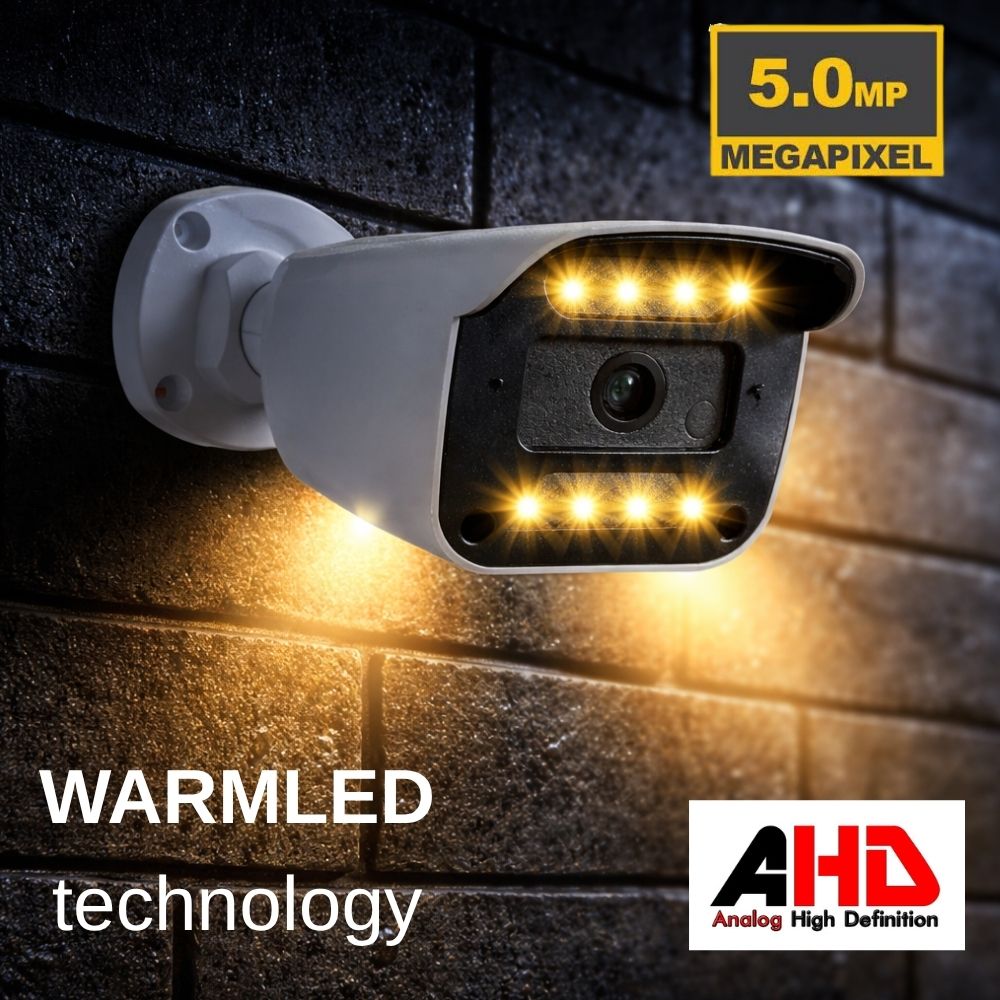 ARNA 4 KAMERALI 5 MP 8 WARM LEDLİ WATERPROOF AHD GÜVENLİK SETİ 2 TB HDD DAHİL- ST-2058 görünüm