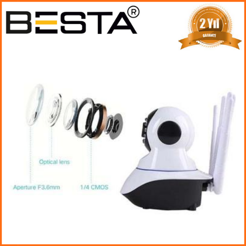 Besta 2 MP 1080P 5 Antenli Kablosuz Bebek Kamerası KD-1605 görünüm