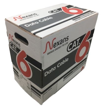 Nexans Cat6 Utp 23 AWG Halogen Free Kablo 305 Metre Full Bakır görünüm