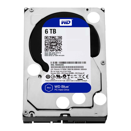 Western Digital Blue WD60EZAZ 3.5inc 6 TB 5400 RPM SATA 3 HDD görünüm