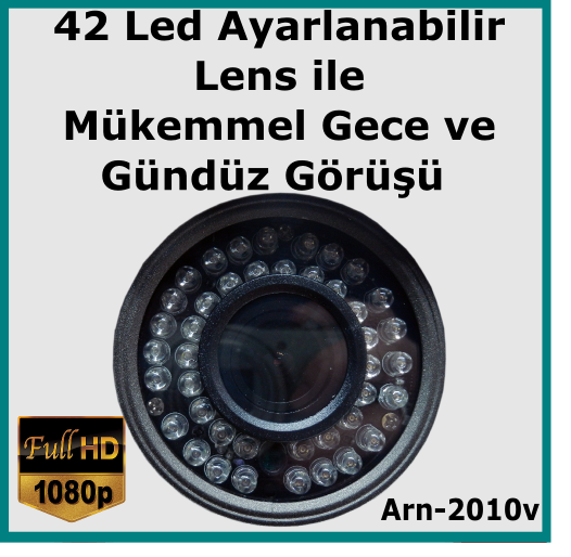 Full Hd VERİFOCAL 42 Led 2.8MM - 12MM Güvenlik Kamerası Arn-2010V detay