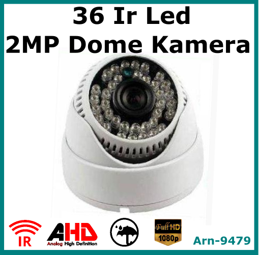 2Mp Plastik Kasa 36 Ir Led Dome Kamera Arna9479