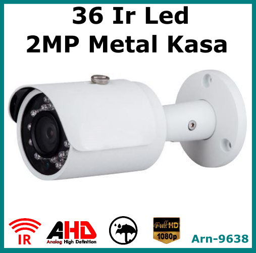 2MP 1080P Gece Görüşlü Sesli AHD Güvenlik Kamerası detay