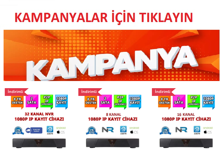 nvr kayıt cihazı ip kamera için