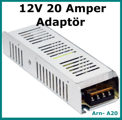 12 Volt 20 Amper Kamera-Led Adaptörü