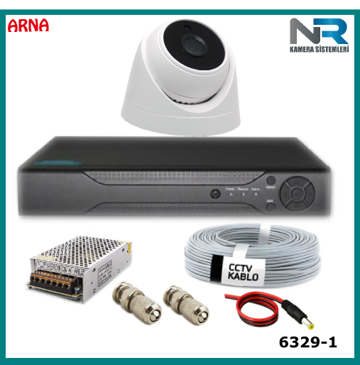 1 Kameralı Güvenlik Seti Ahd 2Mp (Harddisksiz)
