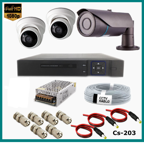 11 Kameralı Güvenlik Kamerası Sistemi AHD 1080P ( Cs 821 ) Harddisksiz
