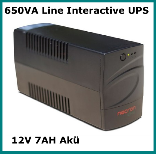 650VA Line Interactive UPS Necron FR Serisi