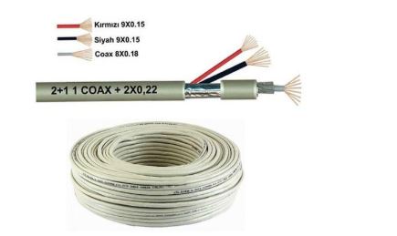 4+1 250 Metre 0,50 CVVT Kamera Kablosu