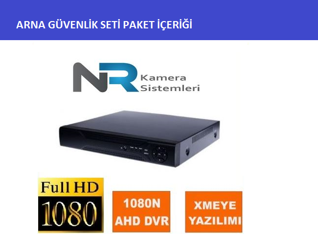 2 kameralı güvenlik kamerası sistemi