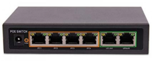 4 Port PoE Switch 10/100