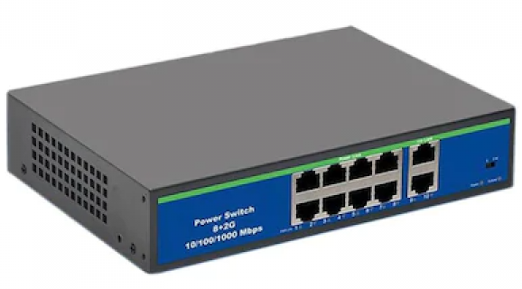 8+2 port poe switch + 2 port uplink 10/100 Megabit