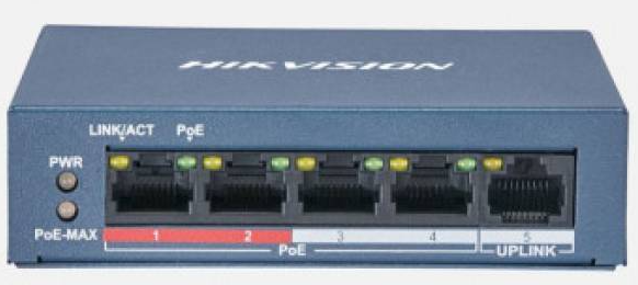 Hıkvısıon DS-3E0105P-E/M 5port 10/100, 5x Poe 38W Yönetilemez Switch