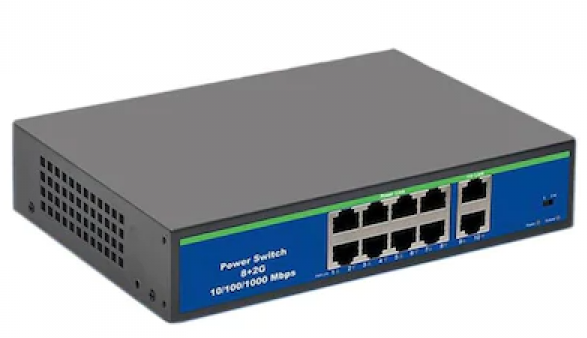8 Port PoE Switch Gigabit 10/100/1000