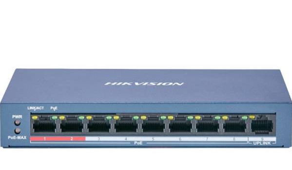 Hikvision DS-3E0109P-E/M(B) 8 Port PoE Switch
